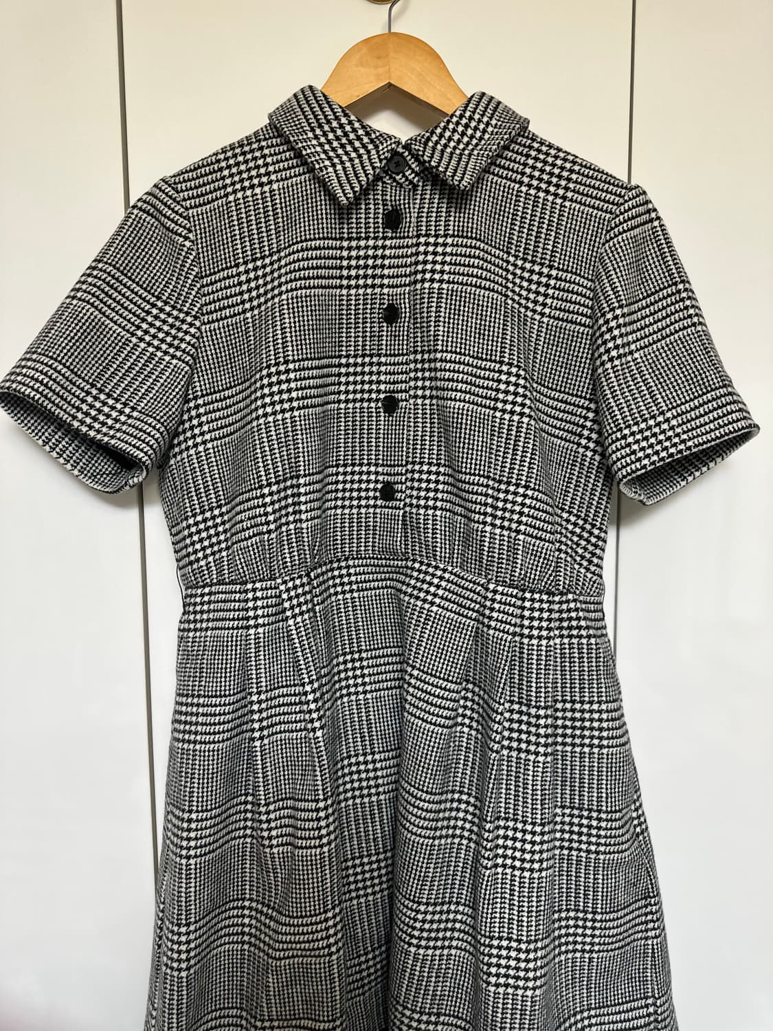 디올글렌체크 반팔 미니 울원피스 정품 상품이미지4