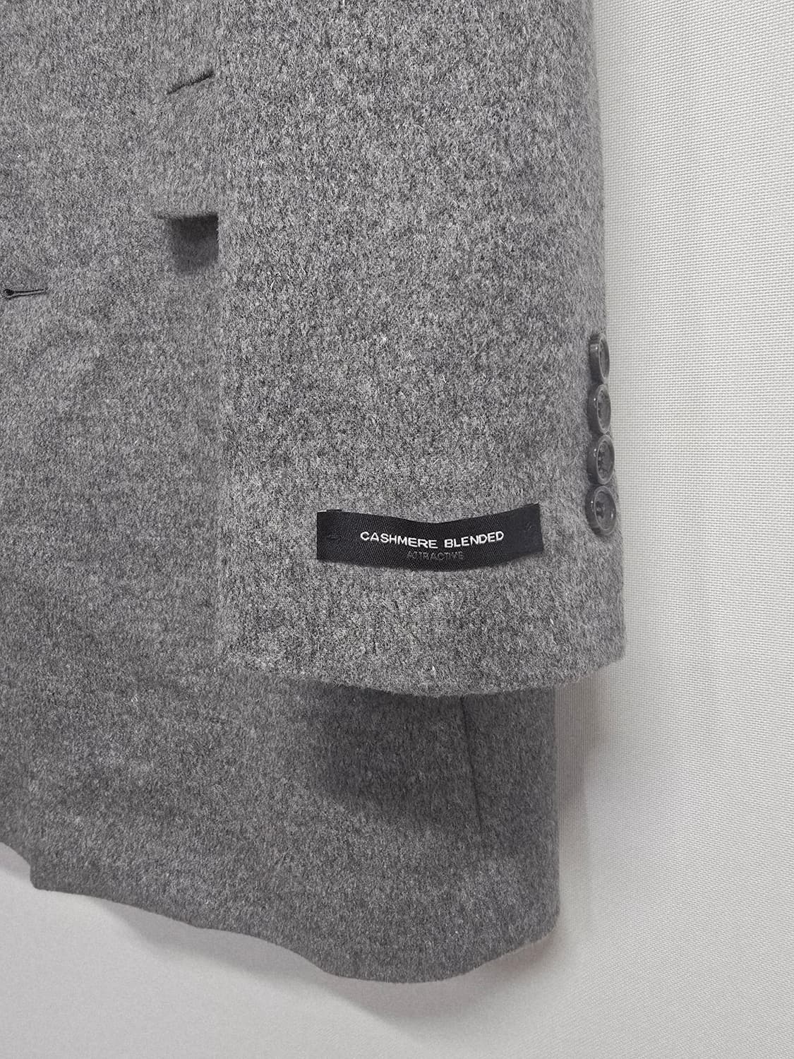 워모 회색 모캐시미어혼방 코트100 상품이미지3