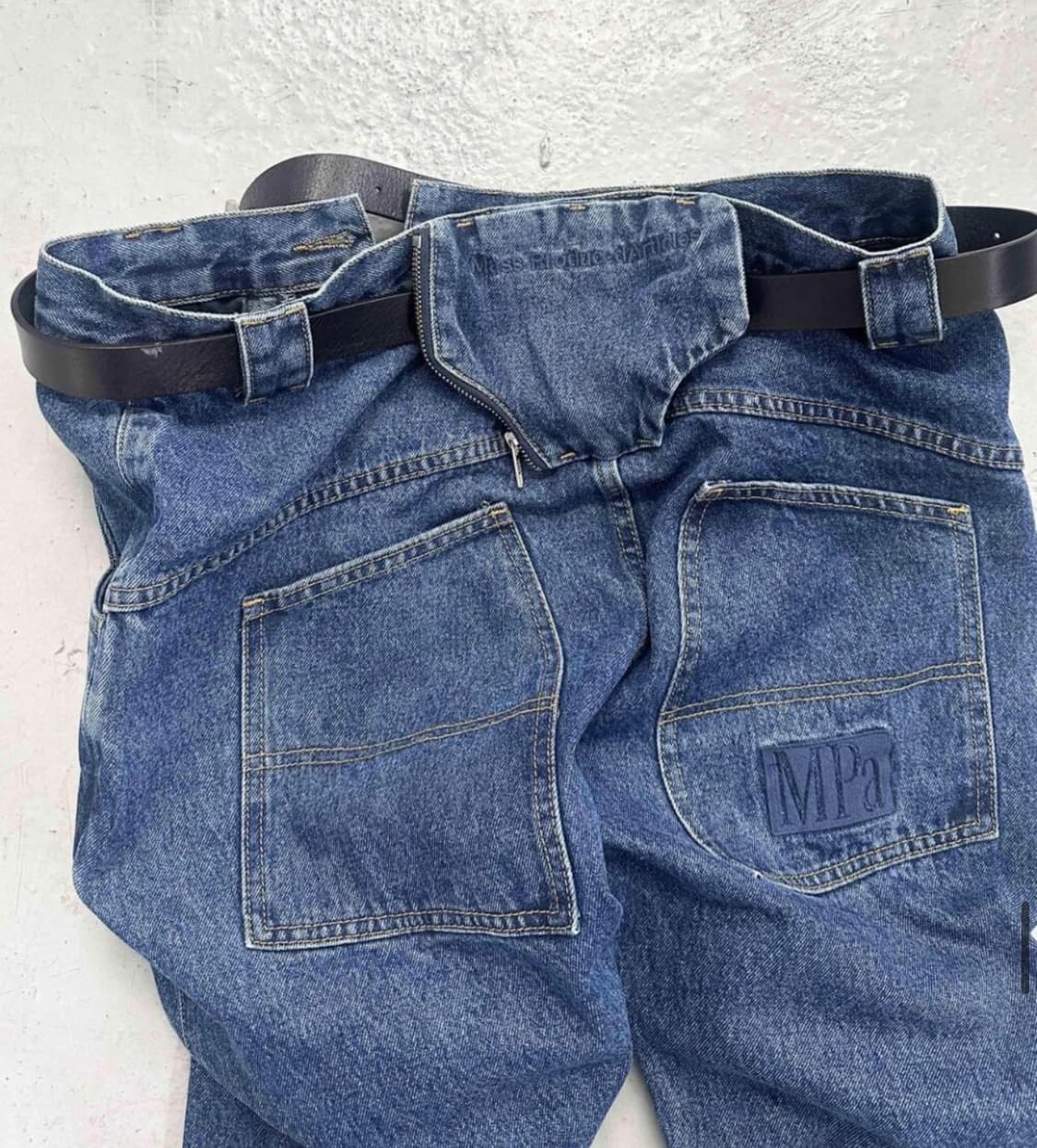 플라스틱프로덕트 MPa 앵글 카고 지퍼 팬츠 청바지 M 상품이미지1