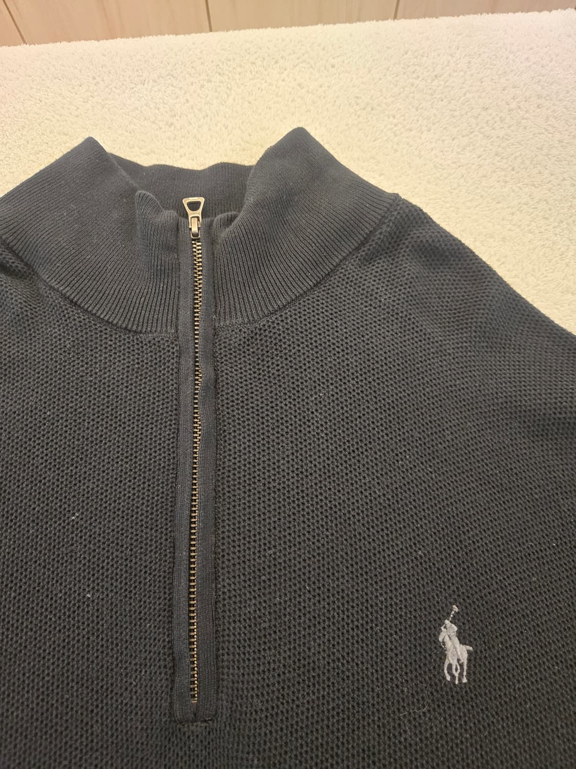 폴로 랄프로렌 하프집업 니트 블랙 LG(105~110) 상품이미지7