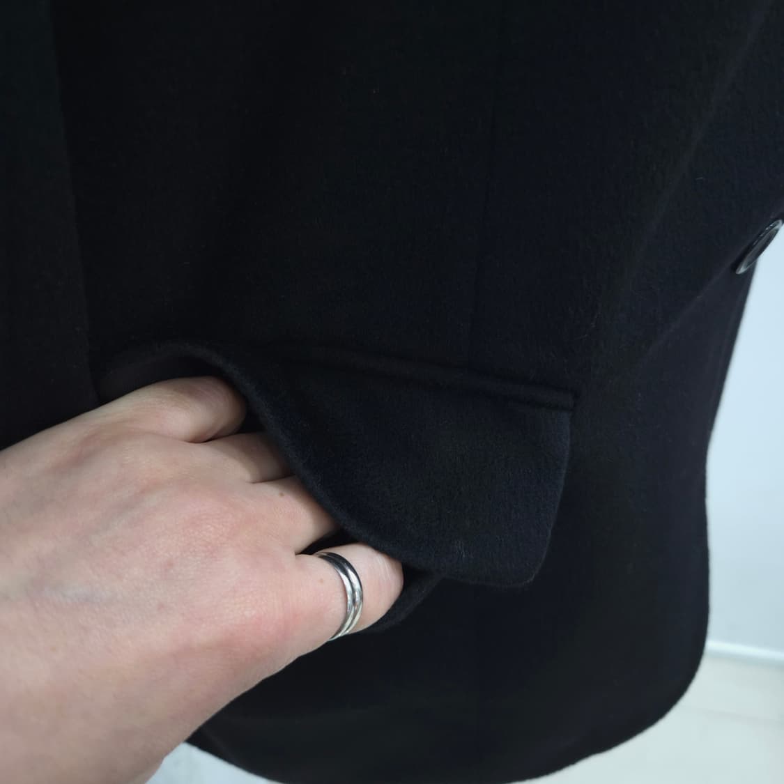 블랙 블레이저 울 자켓 코트 상품이미지7