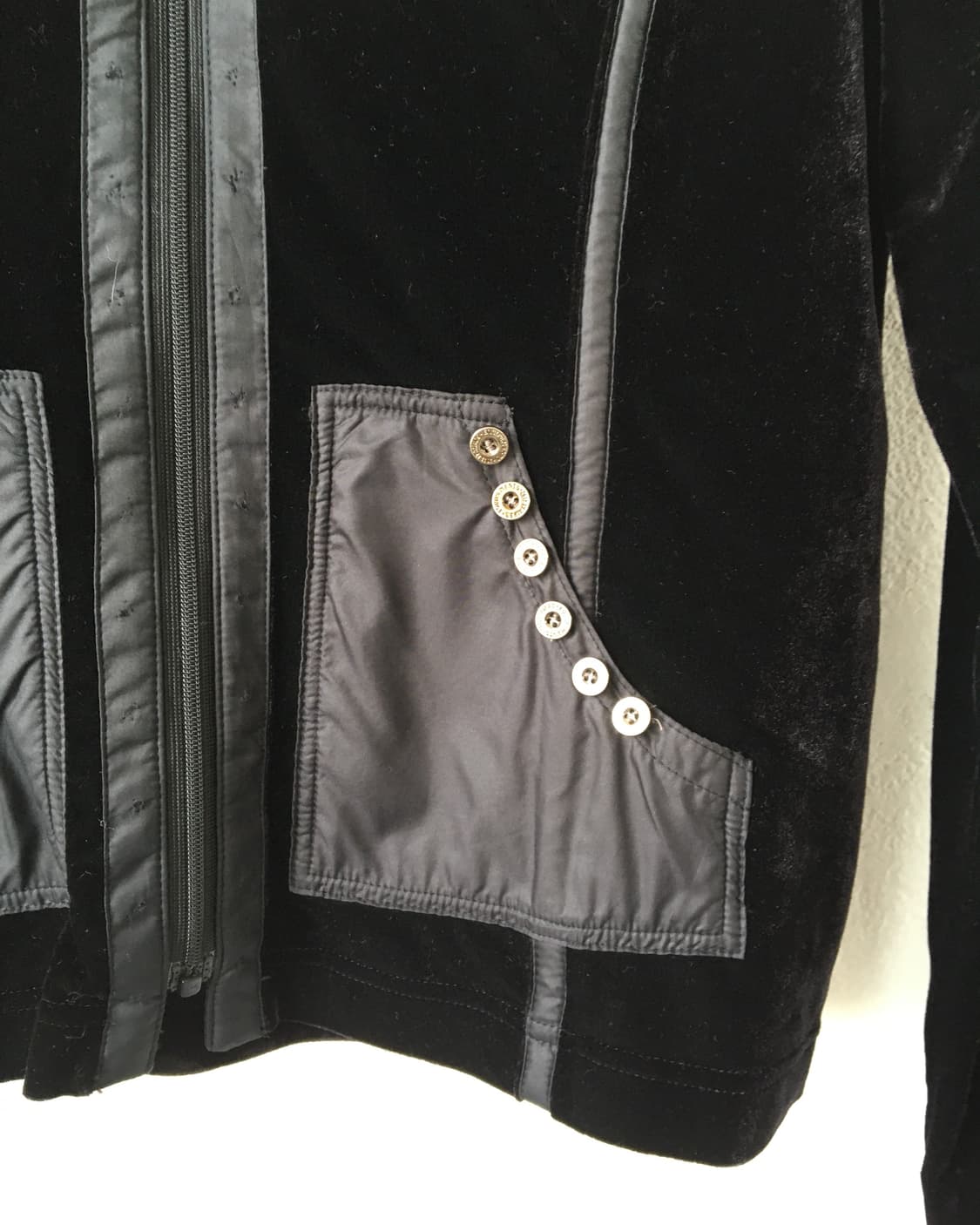 Glossy layer velvet hood zip up 상품이미지5