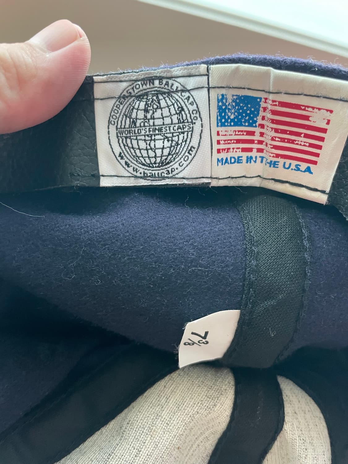 쿠퍼스타운 뉴욕 양키스 볼캡 울 네이비 빈티지 comes and goes 상품이미지2