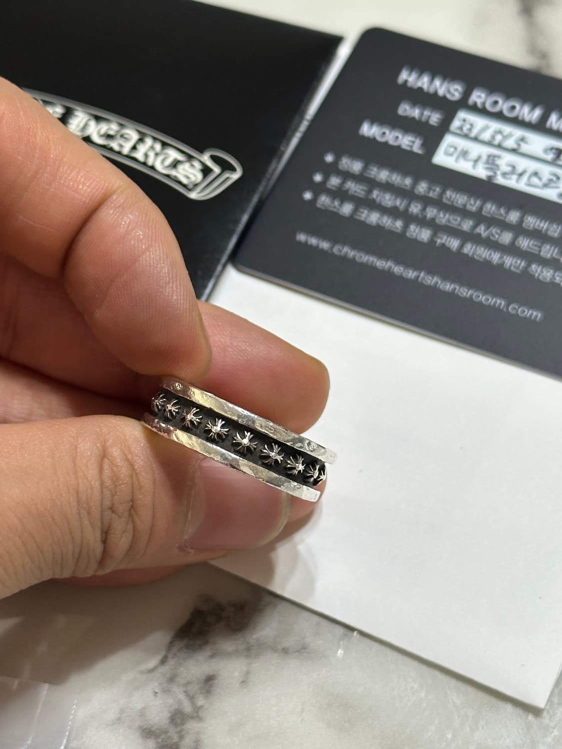 크롬하츠 미니플러스링 19호 상품이미지4