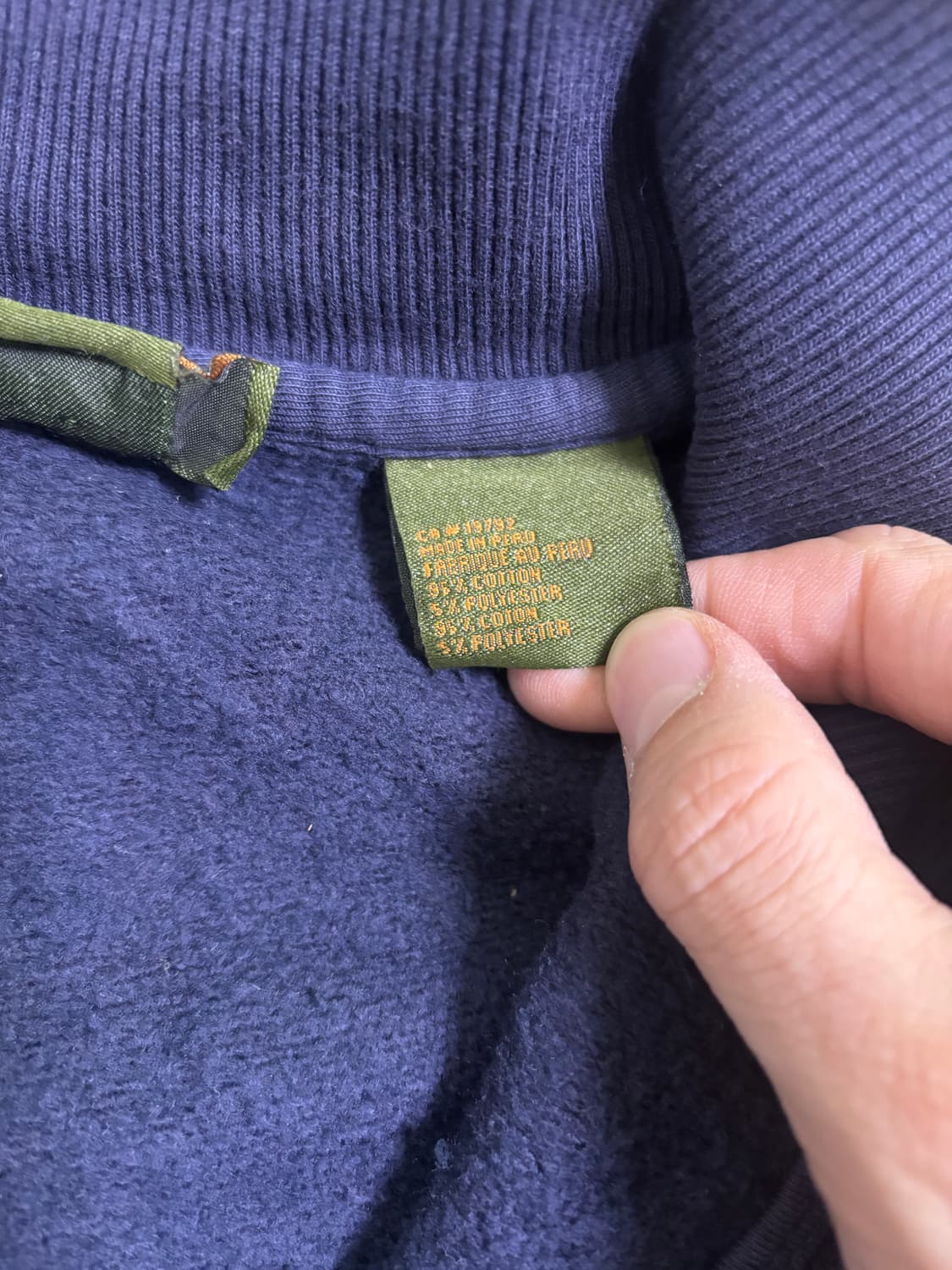 일본판 TIMBERLAND 반집업 맨투맨 사이즈 110 상품이미지5