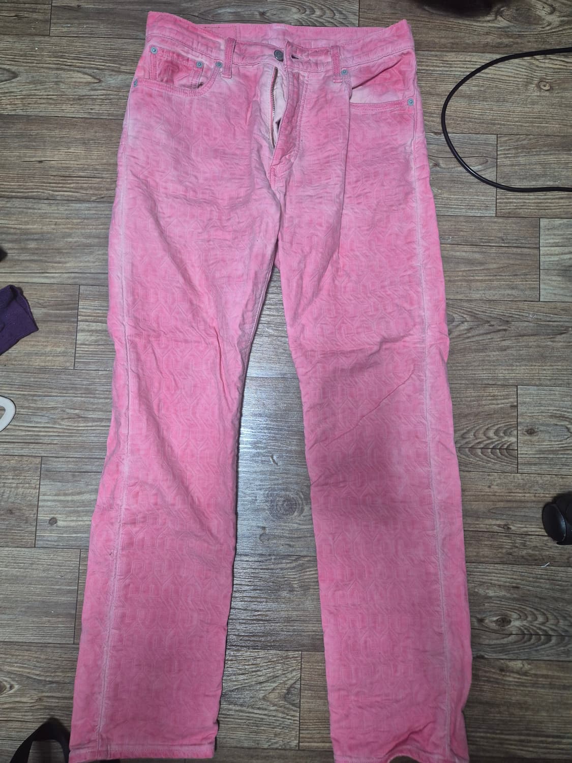 Stussy Levis 콜라보 자카드 진 30사이즈 판매합니다 상품이미지1