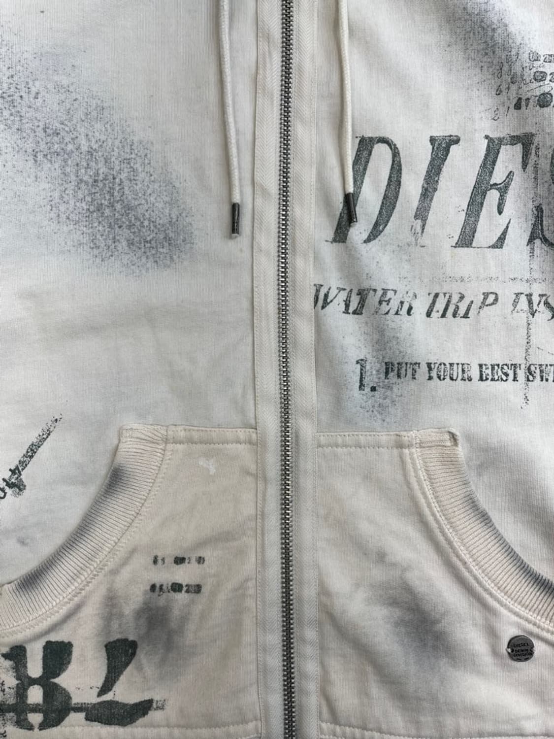 디젤 빈티지 후드 집업/#2816 상품이미지2