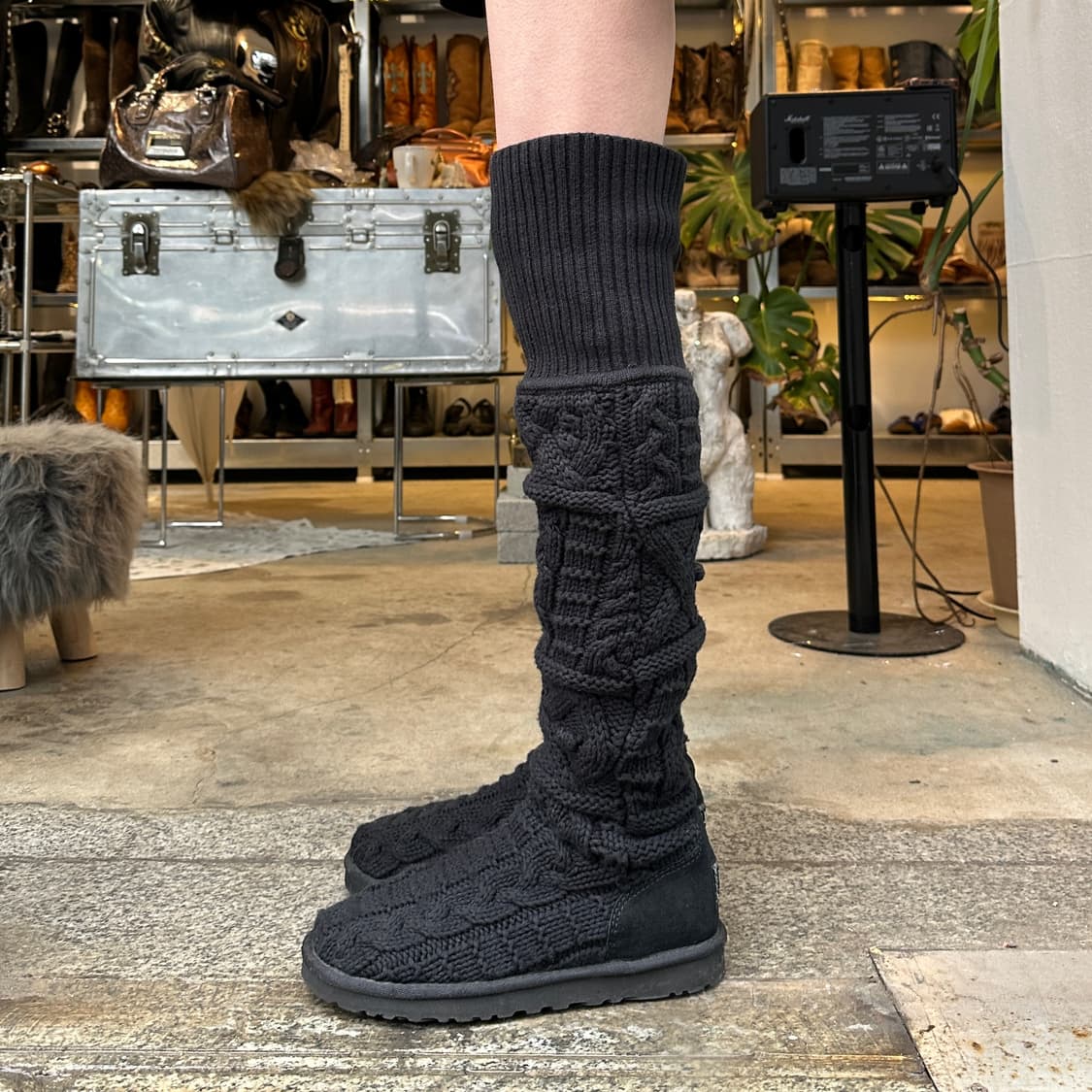 00s 리미티드 에디션 XL 롱 니트 카디 부츠 상품이미지5