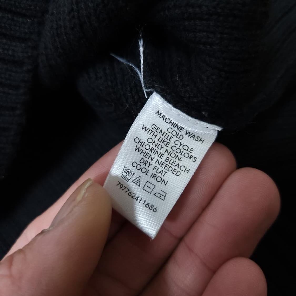 CK 캘빈클라인 코튼 반집업 니트 상품이미지4