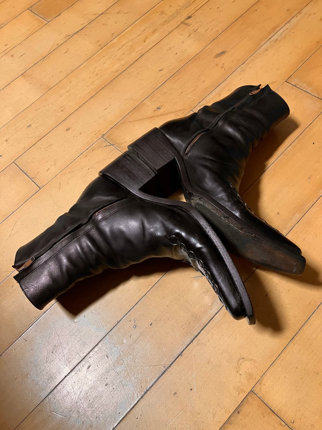 DSQUARED2 디스퀘어드 롱 노즈 웨스턴 링 피어스 부츠 42 상품이미지7