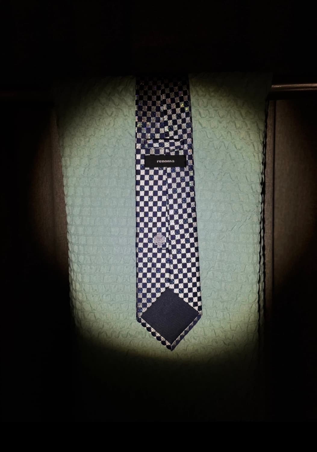 레노마 체크 패턴 넥타이 상품이미지2