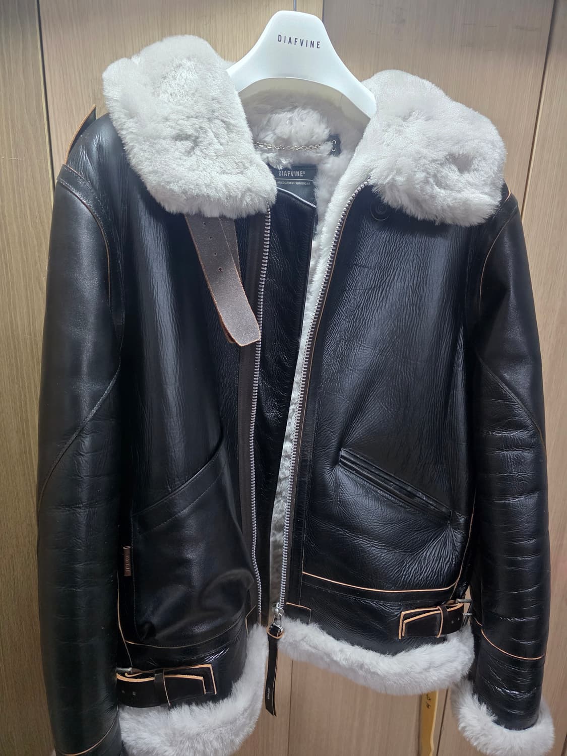 25F/W 디아프바인 무스탕 DV.LOT693 CREAM(L) 상품이미지1