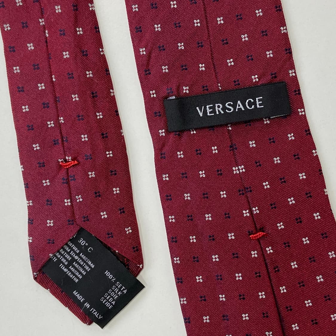 Versace 베르사체 정품 명품 심플로고 넥타이 상품이미지6