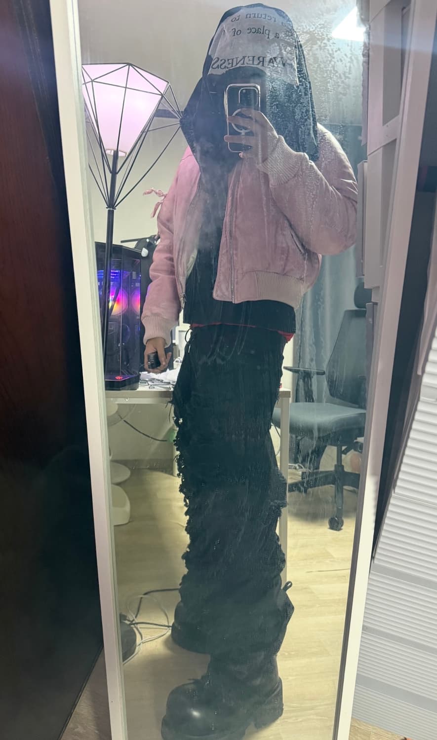 deadwood Bofinger Pink Padded Leather Ja 상품이미지1