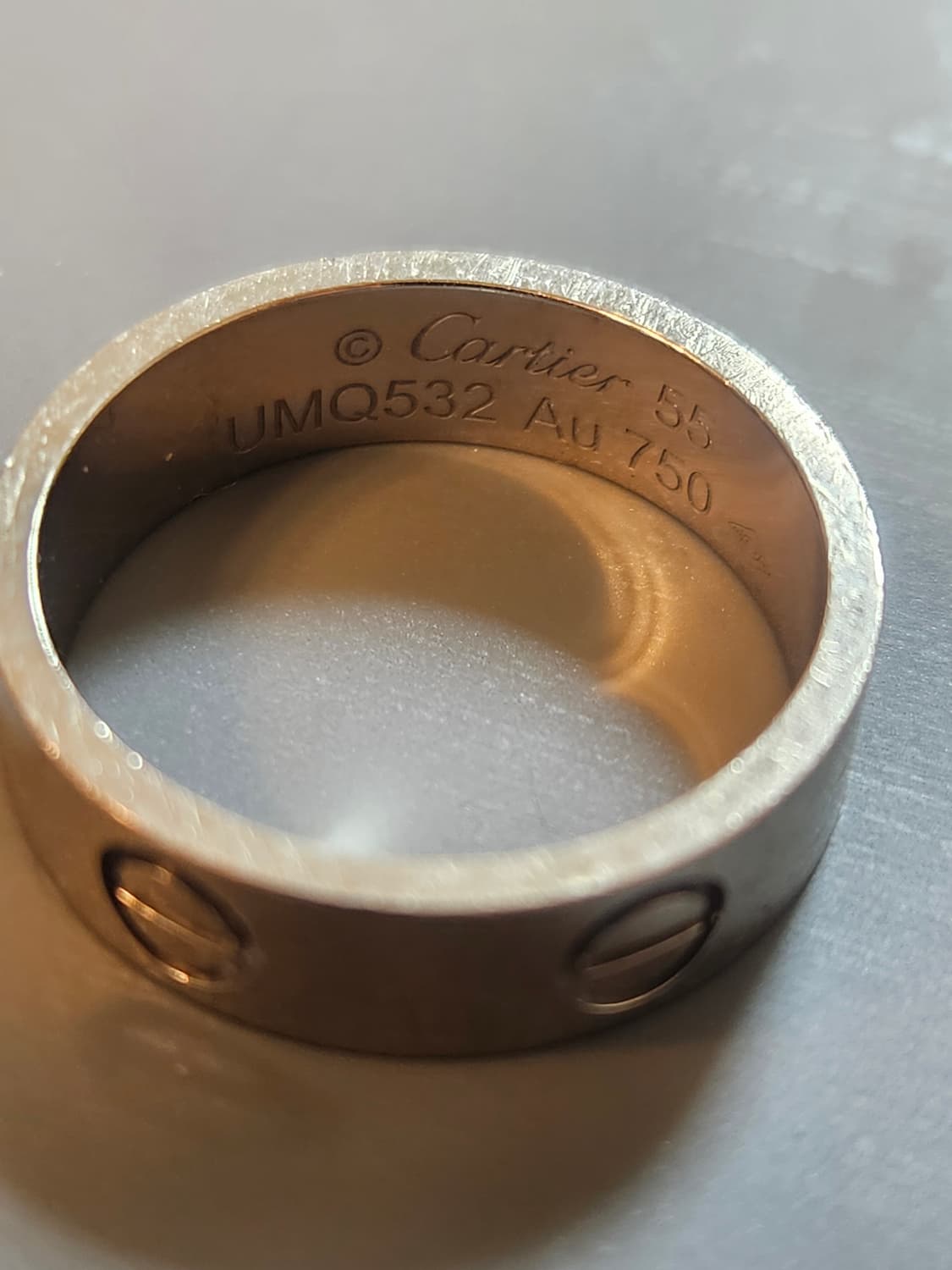 까르띠에 러브 웨딩밴드 화이트골드 55 상품이미지1