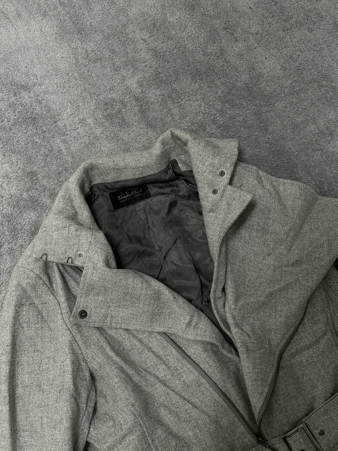 "Tornado Mart" high neck cross zip coat 상품이미지5