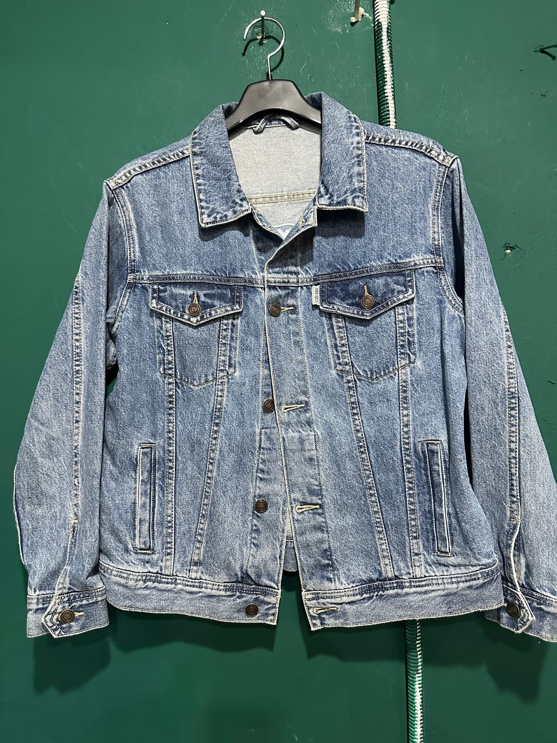 겐조 빅로고자수 데님자켓 L 상품이미지2