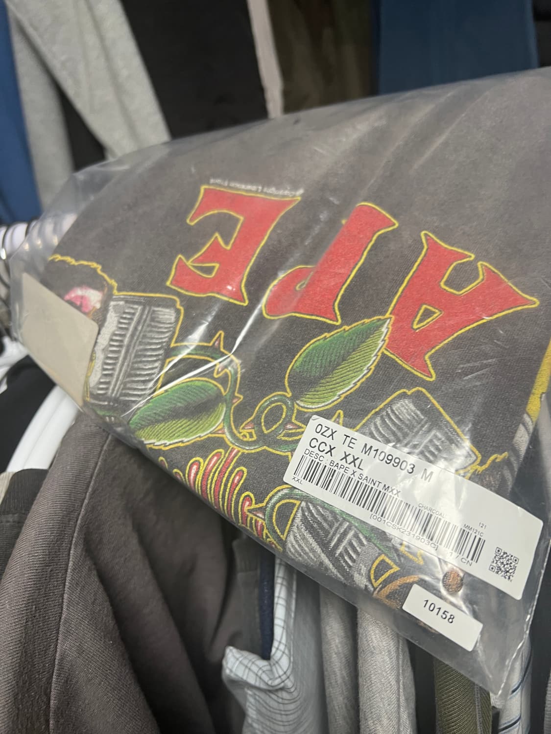 [XXL] 세인트미카엘x베이프 건즈 반팔 티셔츠 풀구성 상품이미지2