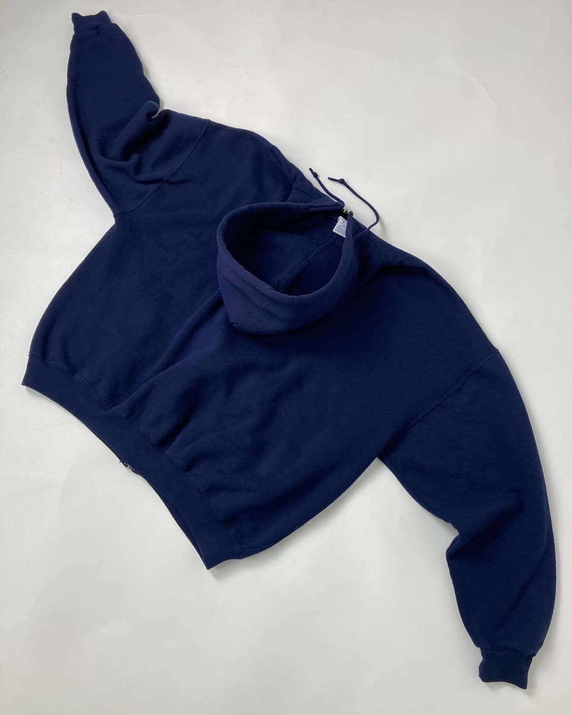 90s Russell Zip Up Hoodie (navy) 상품이미지2