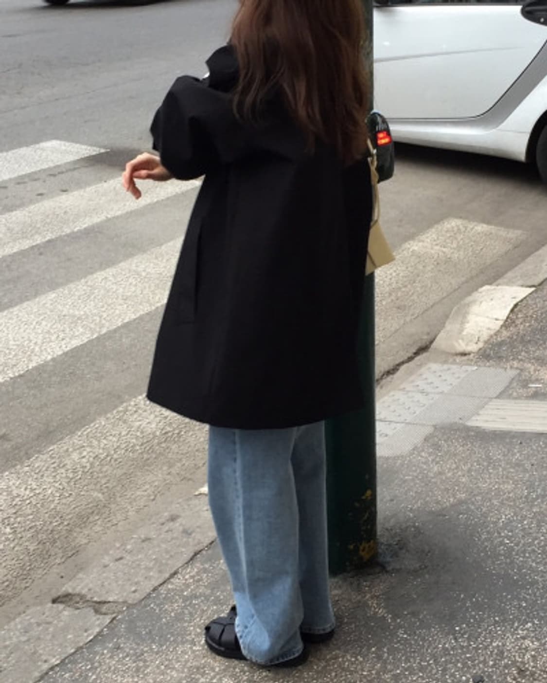 카라 탈부착 코트(블랙) 상품이미지2