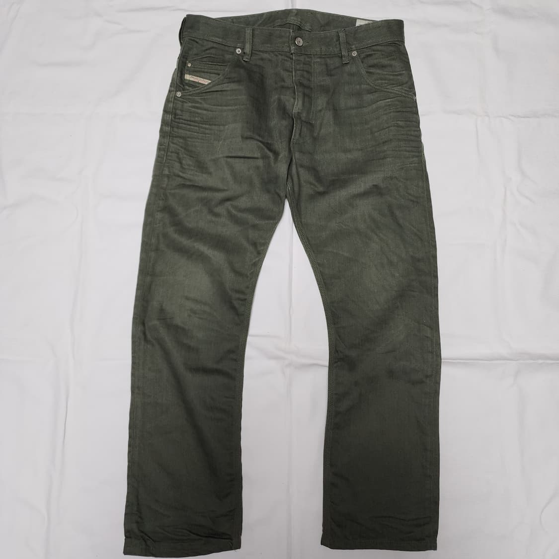 디젤 크루리 레귤러 슬림 워크웨어 아메카지 카키팬츠 상품이미지2