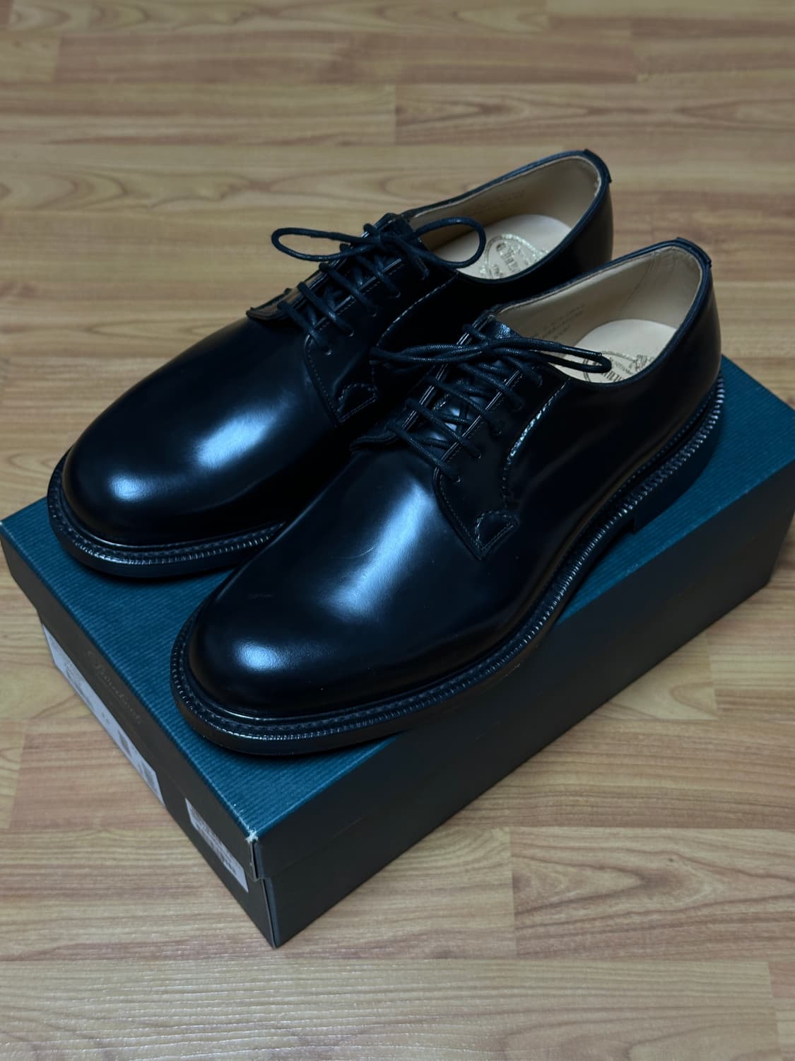 [새제품] 처치스 섀넌 블랙 더비 슈즈 UK 7.5G 상품이미지1