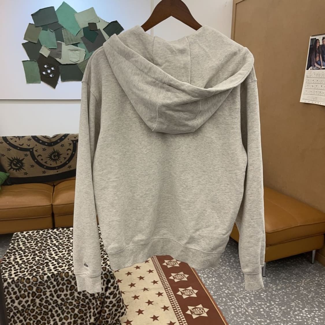 LEE 빈티지 대장핏 모던 캐주얼 오트밀 후드집업 M C09499 상품이미지4