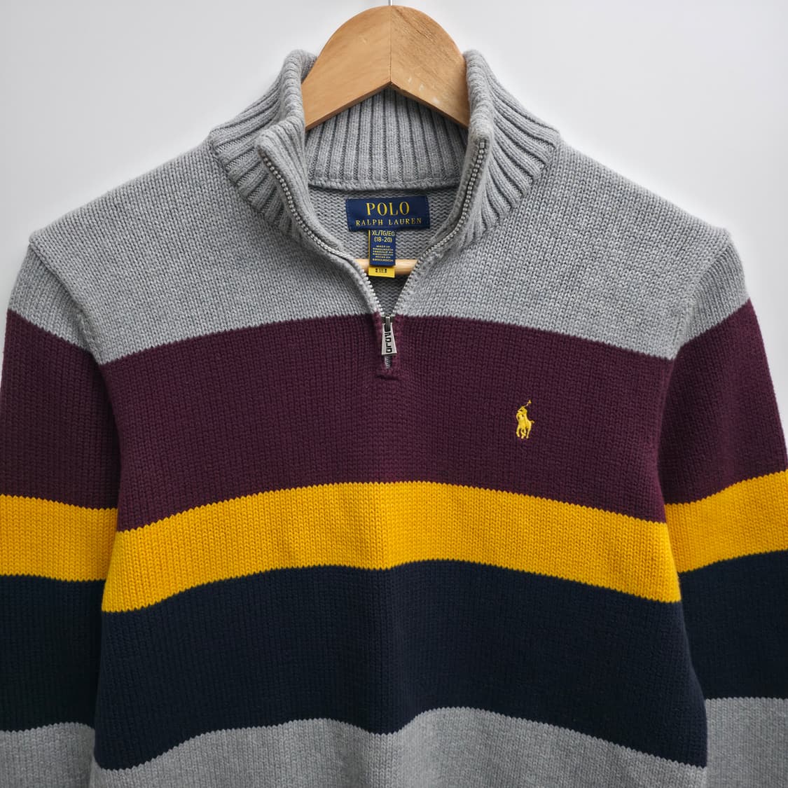 [S] 폴로 랄프로렌 쿼터집업 니트 신형 큐알택 상품이미지2