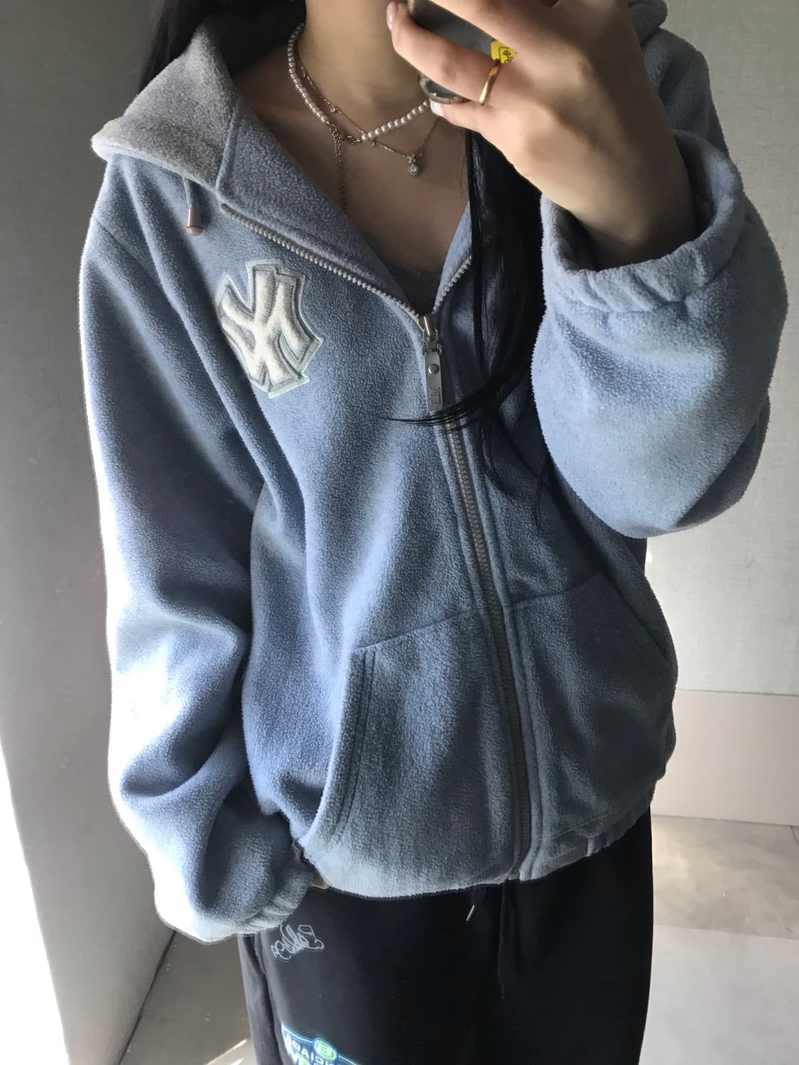 WWS 연하늘 후리스 상품이미지3