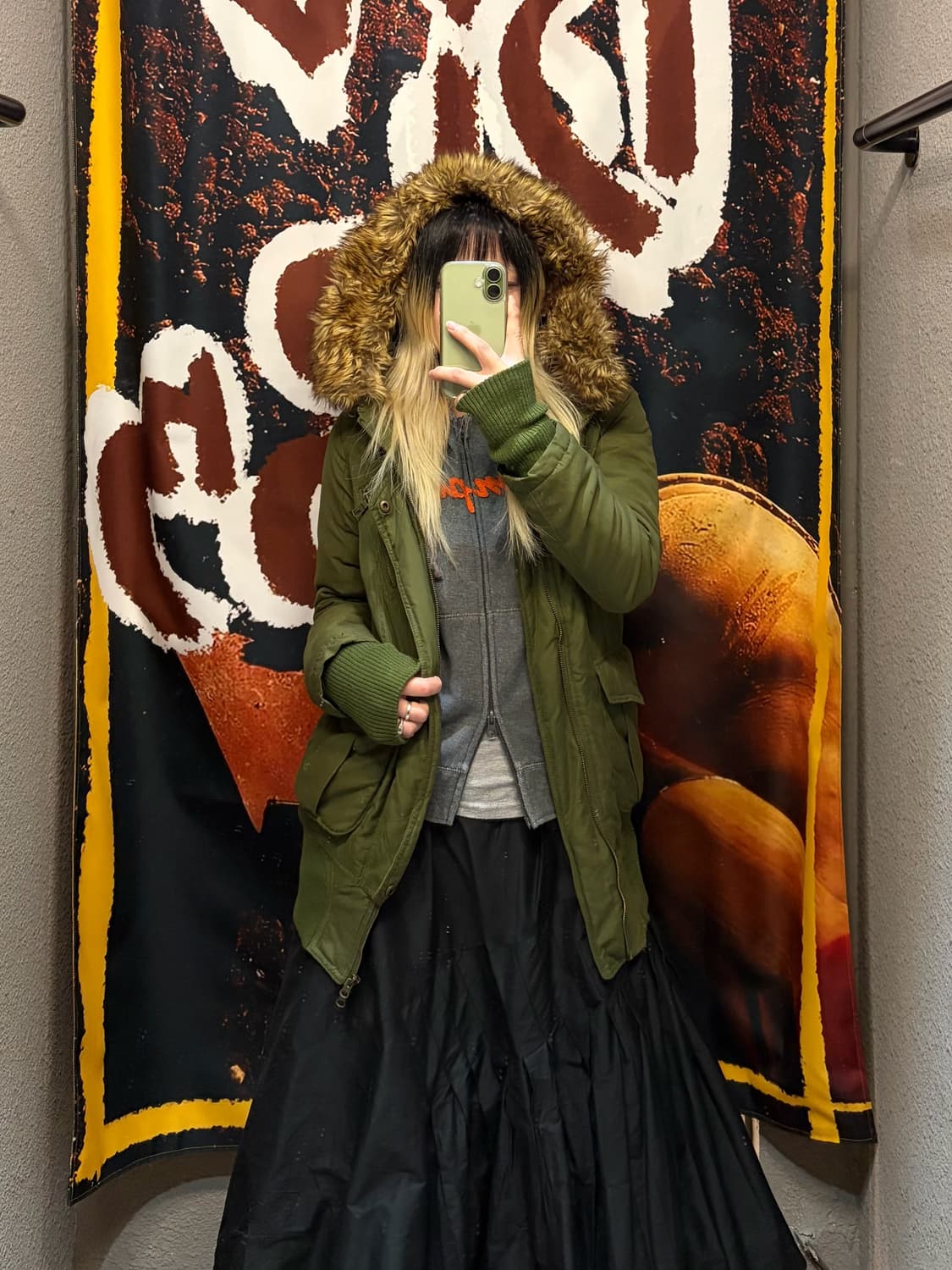 일본빈티지 디테일 야상패딩 상품이미지1