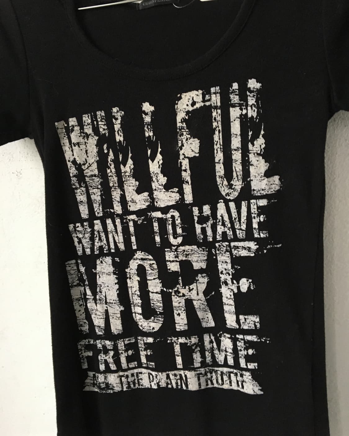 Lettering printing hood t shirt 상품이미지4