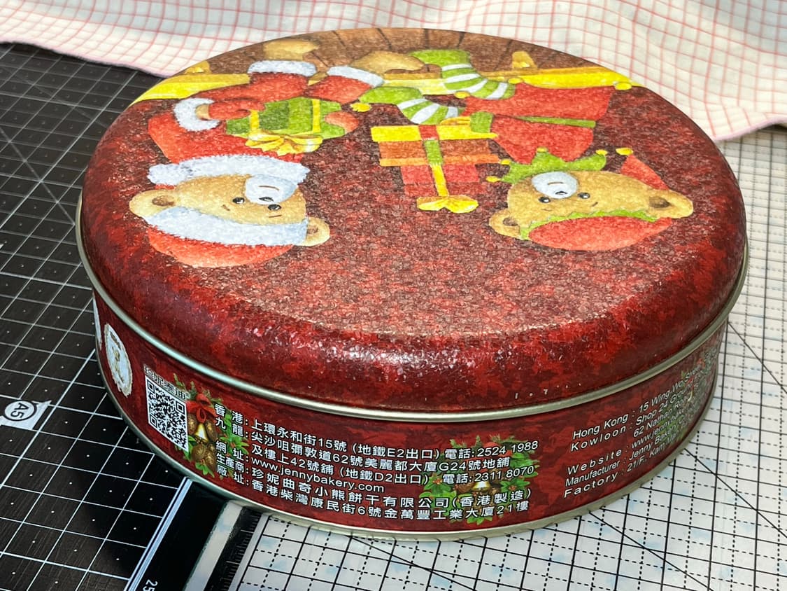 홍콩 제니 베이커리 크리스마스 한정 틴케이스 (원형 쿠키 보관함 성탄절 상품이미지3