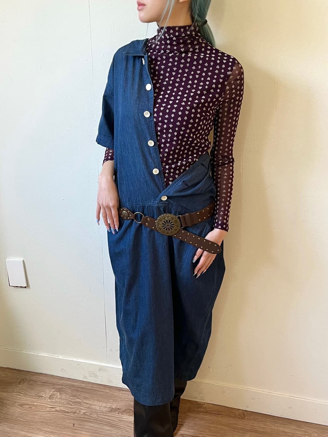 이세이미야케 ‘HAI ‘ 데님 원피스 상품이미지6