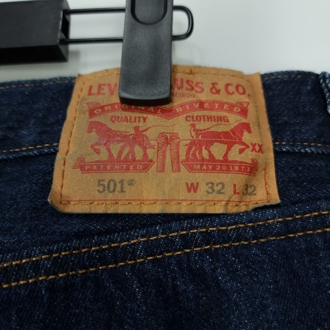 [리바이스] 501 생지 인디고 데님 팬츠 청바지 M19987 상품이미지8