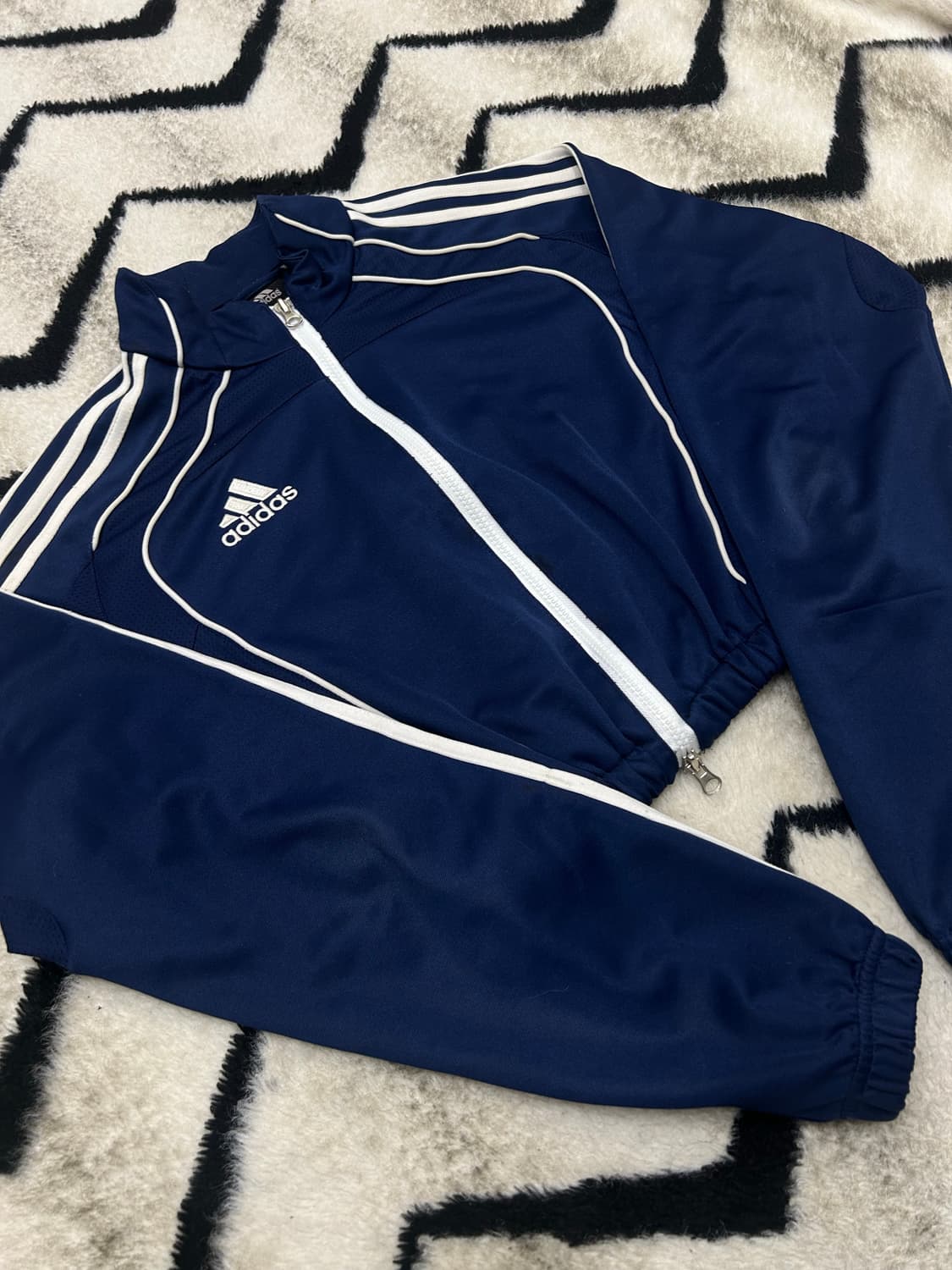 [XL]아디다스 커스텀 크롭 져지/네이비 상품이미지2