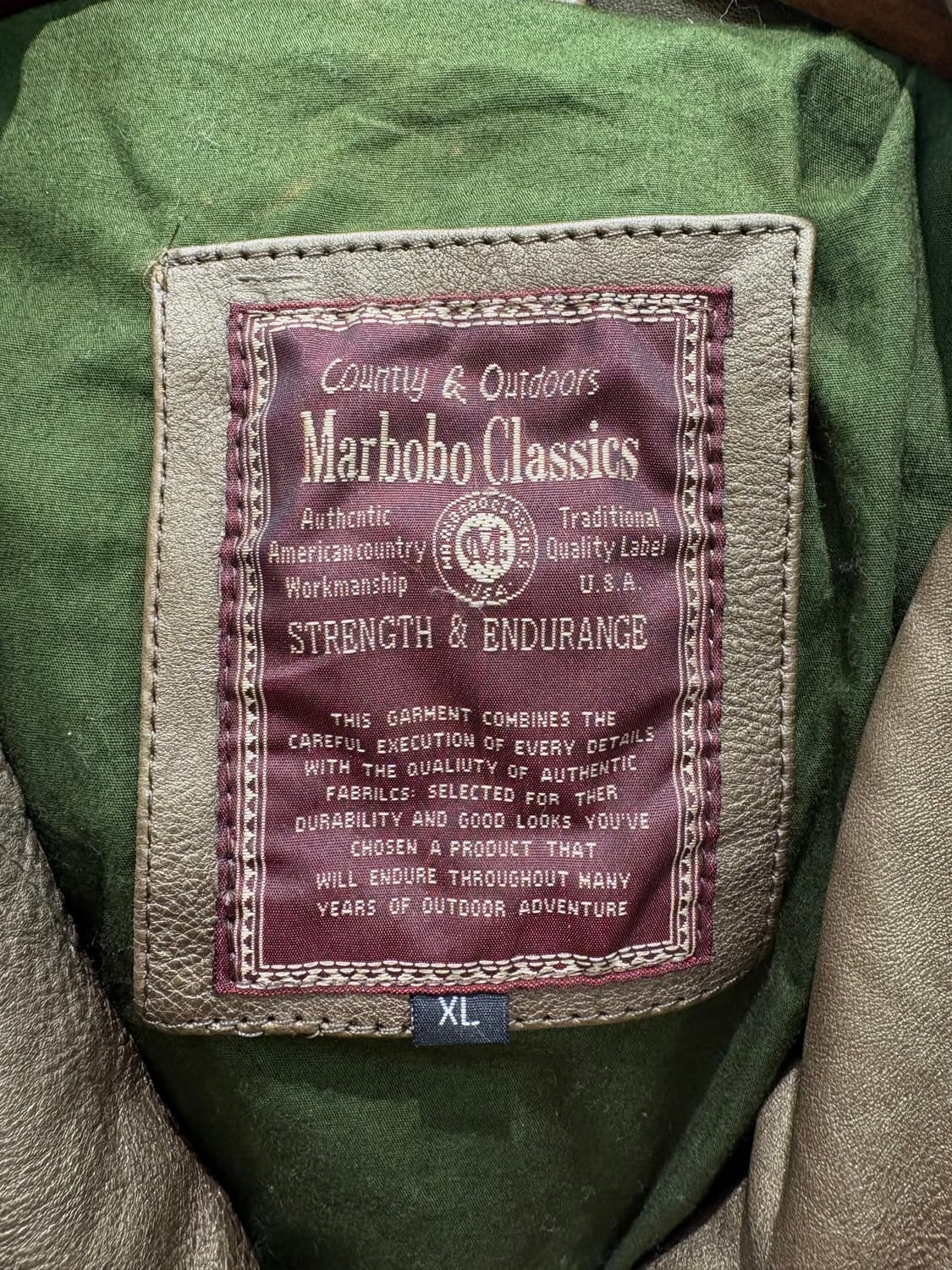 Marbobo classics 레더 트러커 자켓 상품이미지10