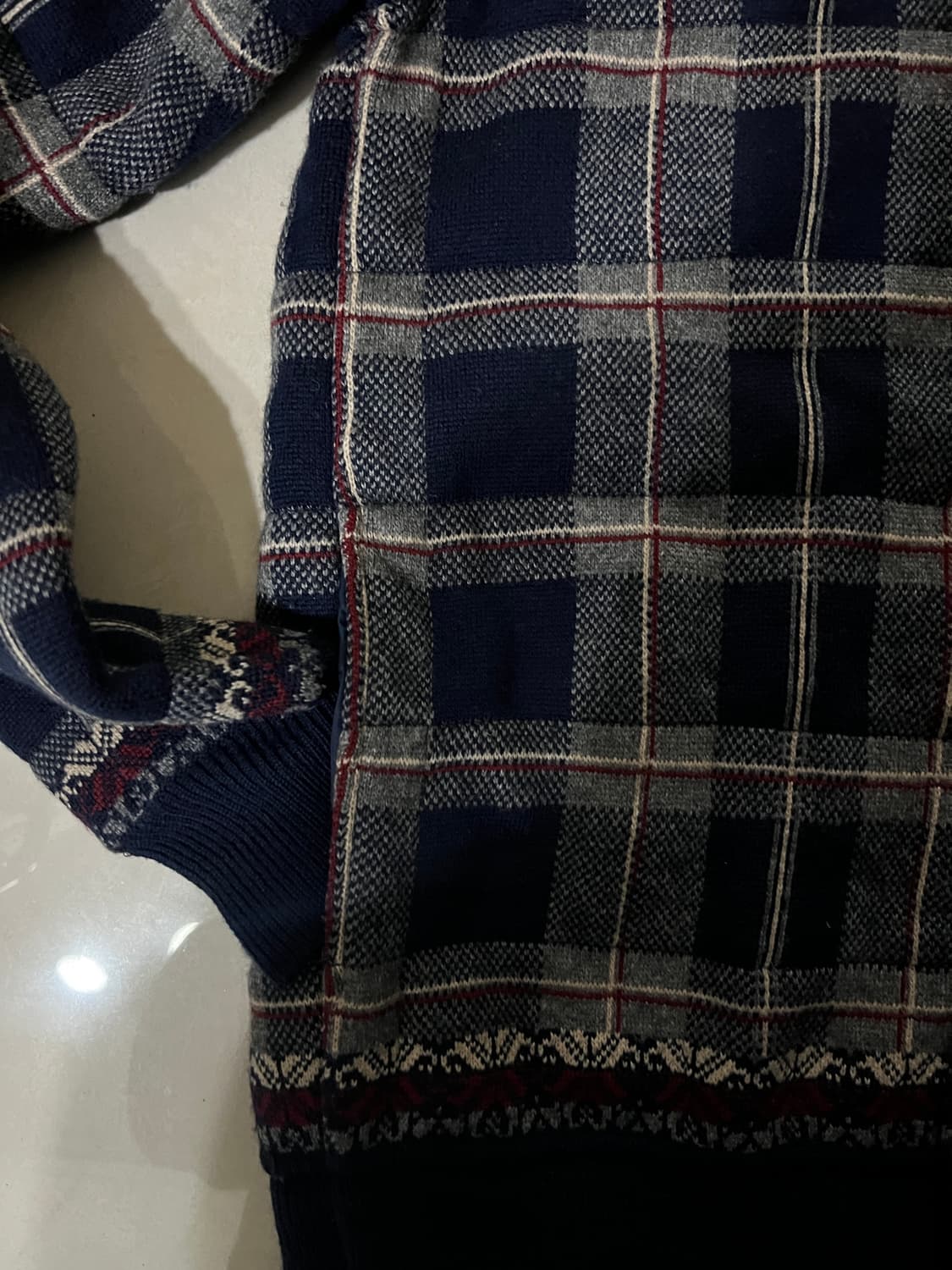 sacai Check Hybrid Shirt Jacket 상품이미지4
