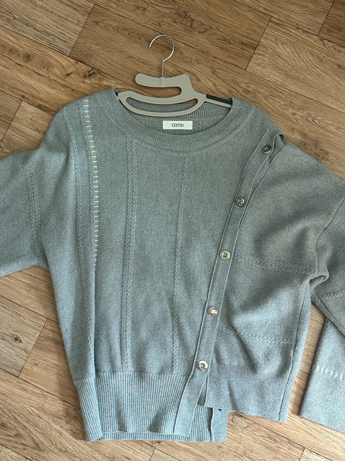 O’2nd 오투세컨드 회색 니트 상품이미지3