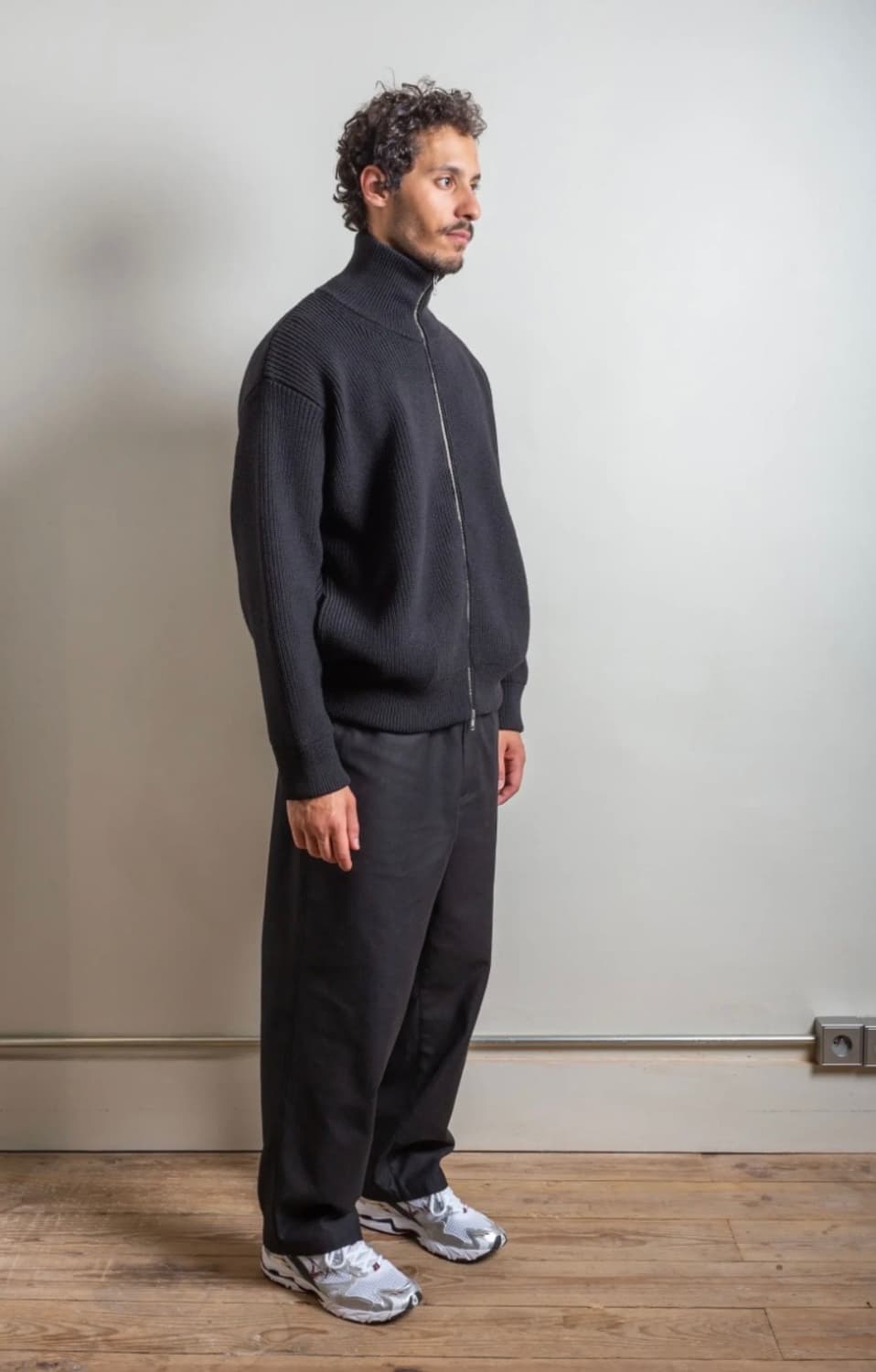 Stein 슈테인 오버사이즈드 드라이브 니트 집업 자켓 상품이미지1