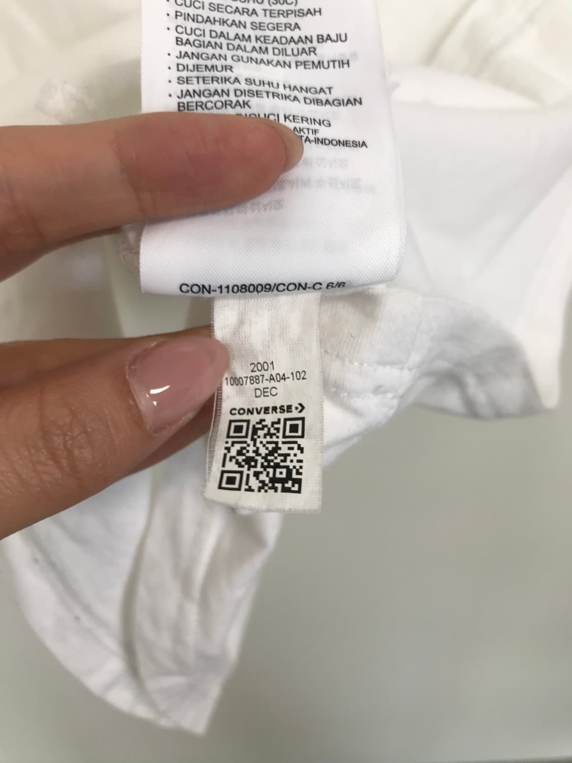 컨버스 y2k 와투케 화이트 반팔 티셔츠 상품이미지5