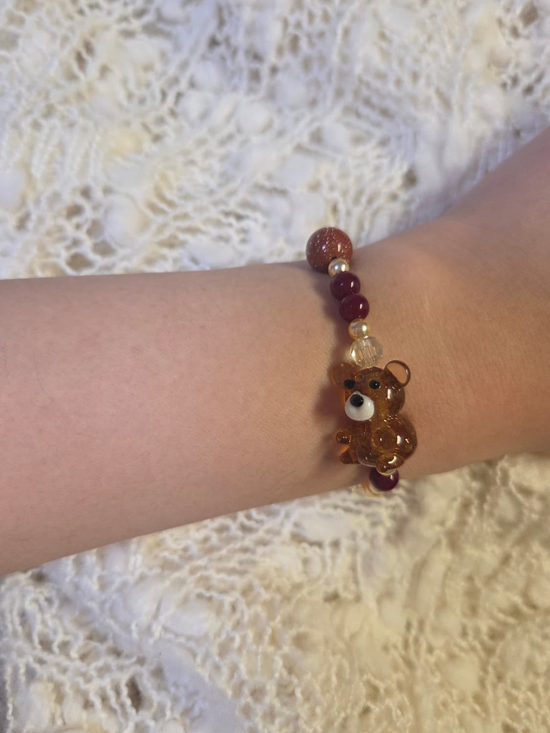 [핸드메이드] 곰돌이 비즈팔찌 상품이미지3