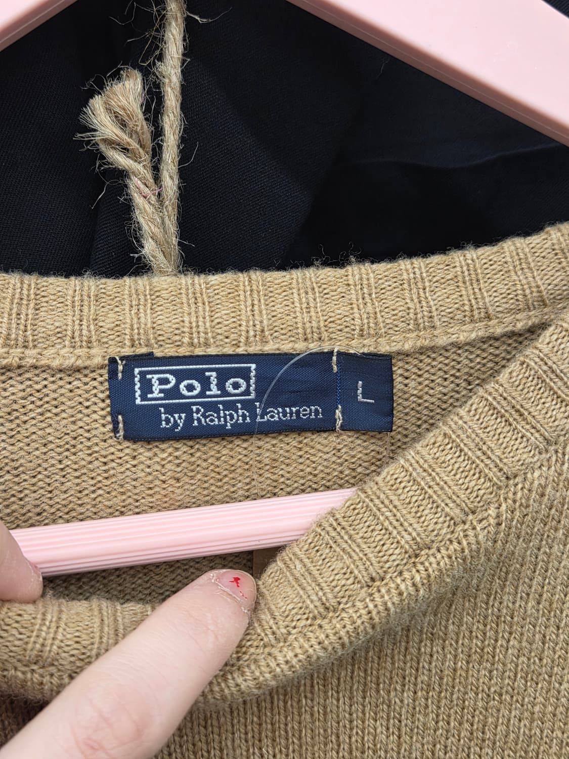 PRL 폴로 랄프로렌 베이지 울 니트 상품이미지7