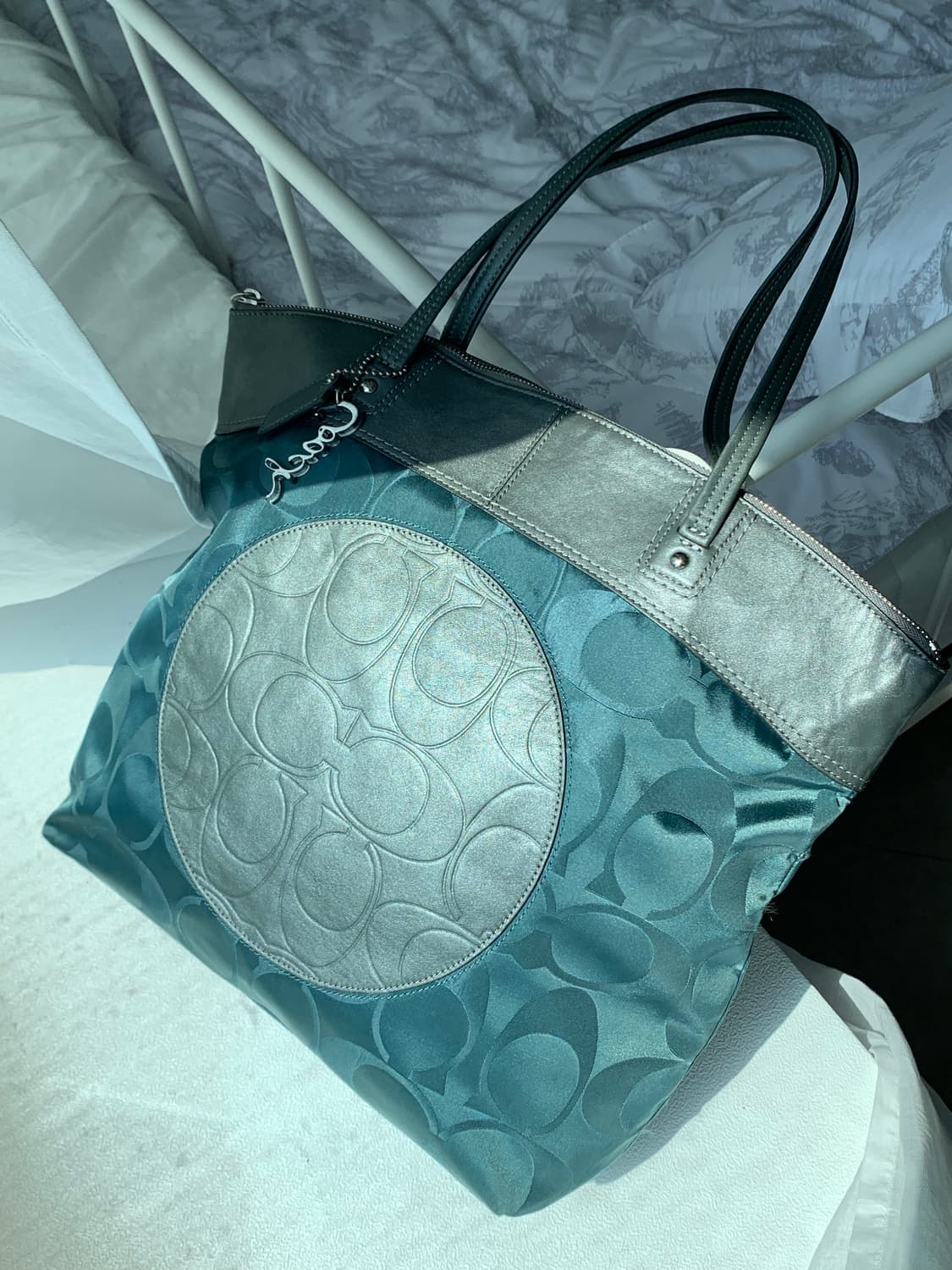 💙 Coach blue green bag 상품이미지1