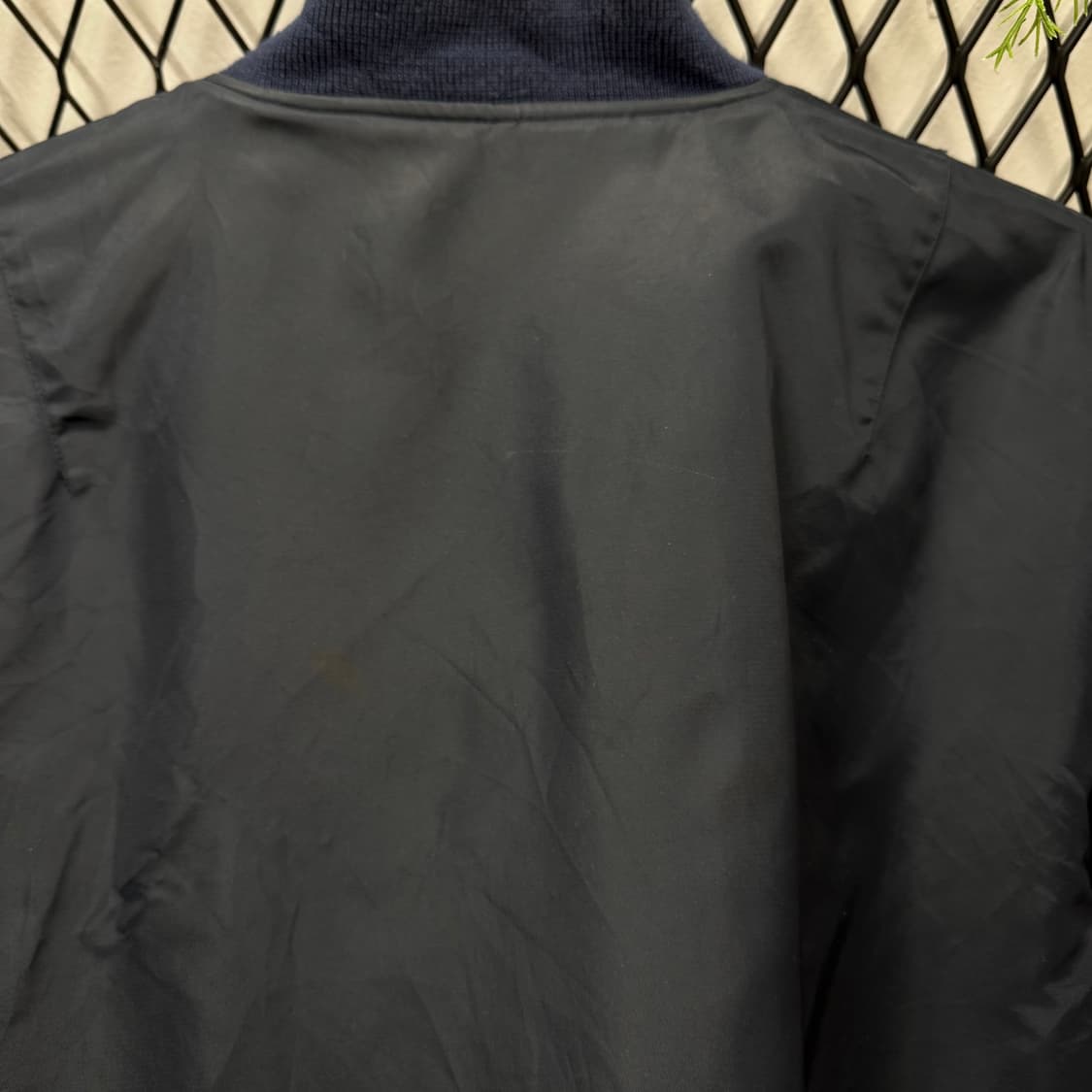 90s 산토리 보스 커피 리버시블 봄버 자켓 후면 빅로고 포인트 상품이미지10