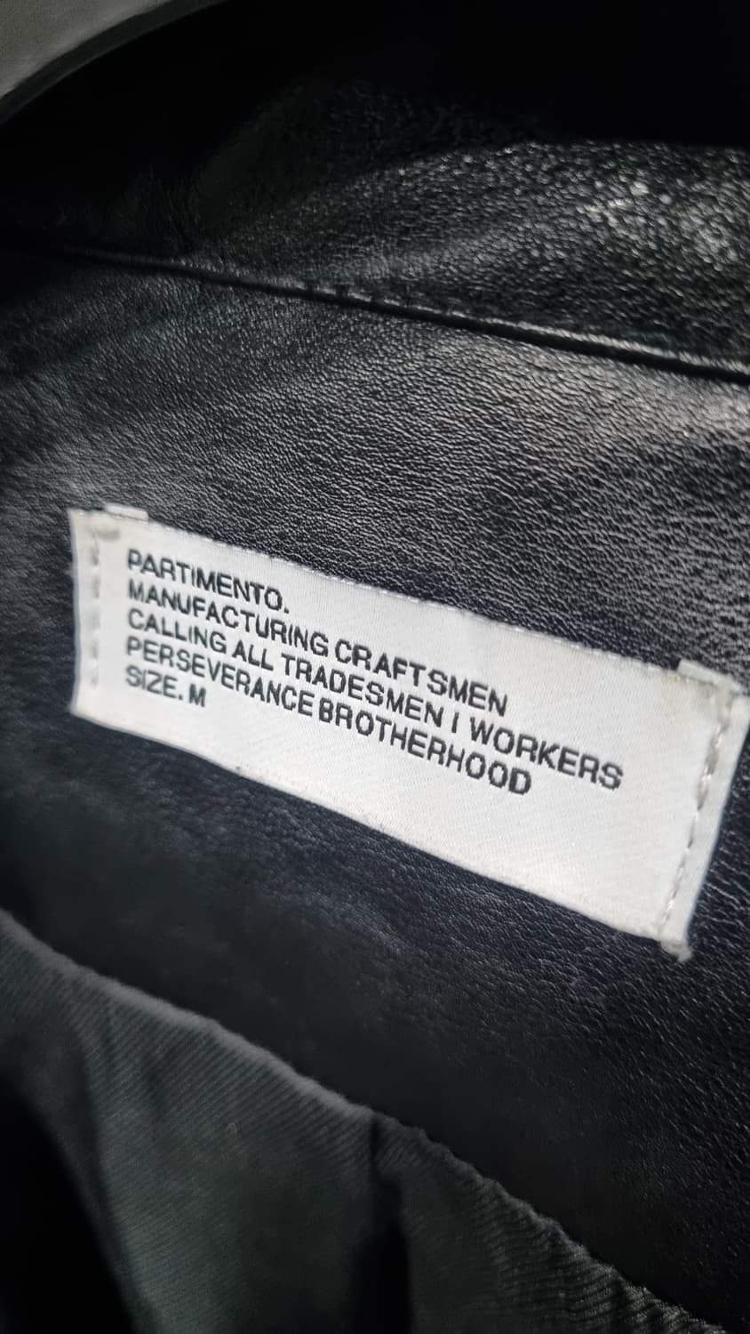 ((파르티멘토)) 인조 가죽 자켓 M 상태매우좋음 상품이미지2
