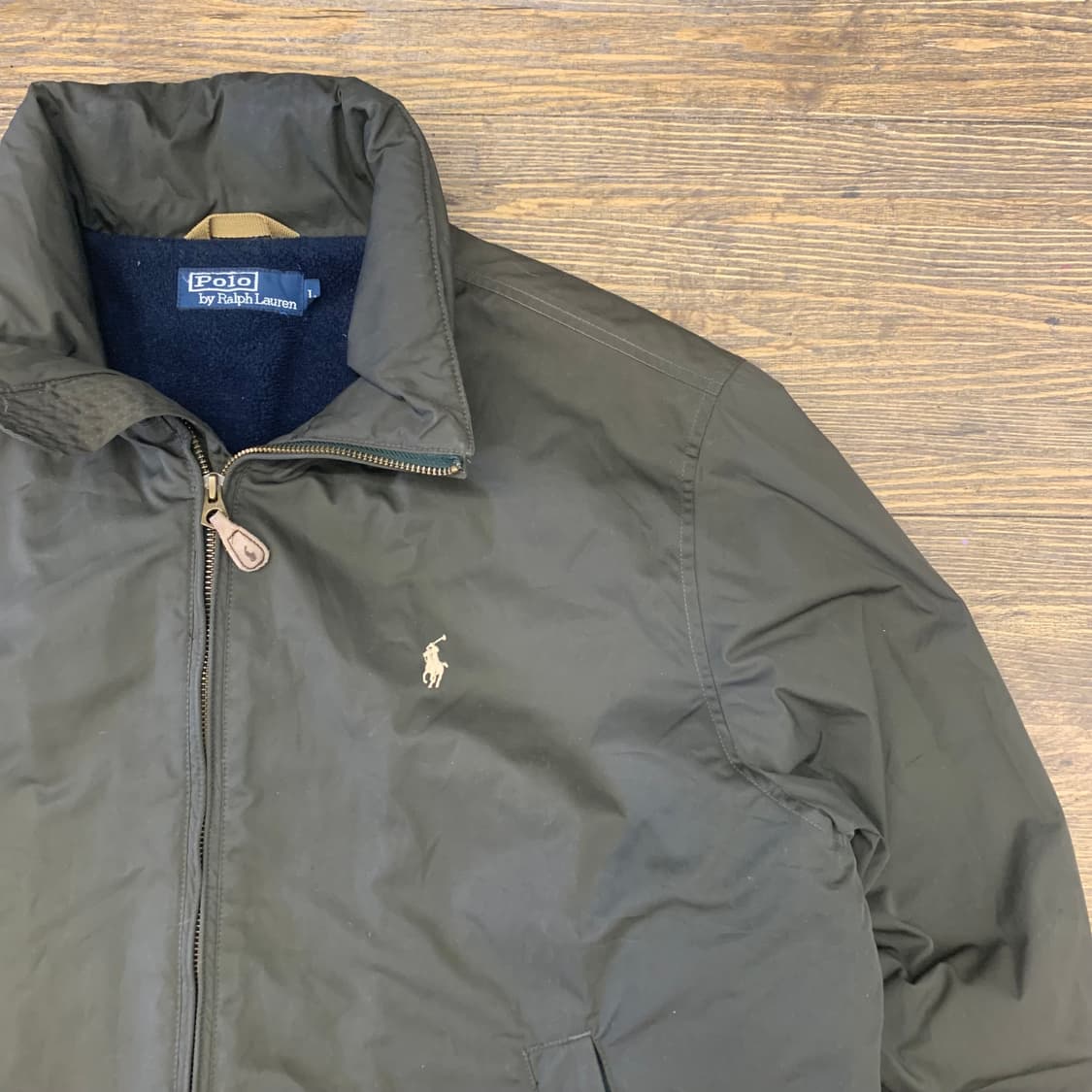 폴로 랄프로렌 기모 포니 카키 자켓 L 상품이미지2