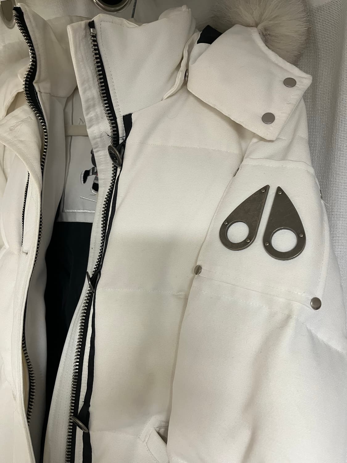 무스너클 여성 3Q 스톤퍼 다운 재킷 (화이트) 🤍🪽 상품이미지4