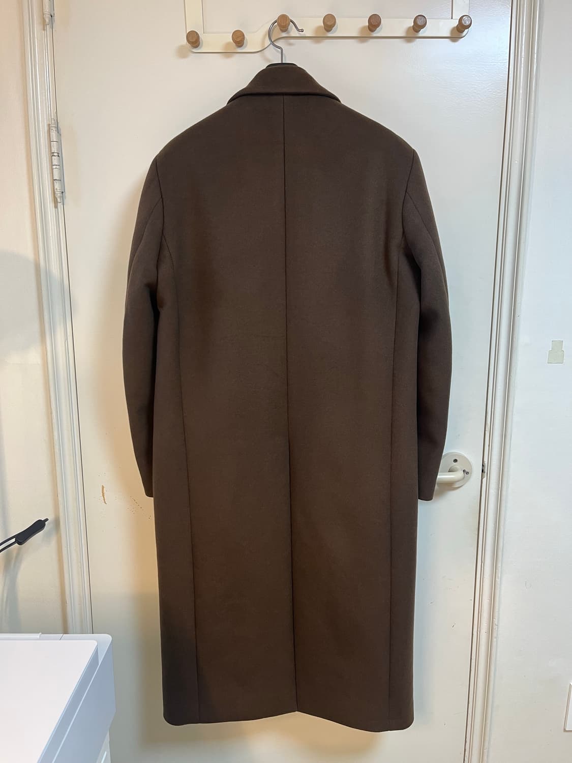 마마가리 컬렉션무드 캐시미어 30% 싱글 코트 브라운 46 사이즈 상품이미지2