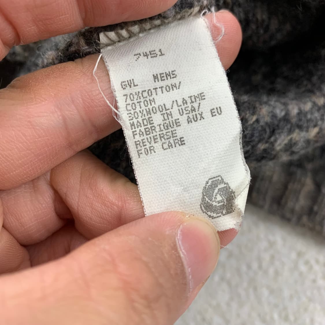 90‘s 빈티지 울리치 코튼울 혼방 믹스패턴 니트 상품이미지6