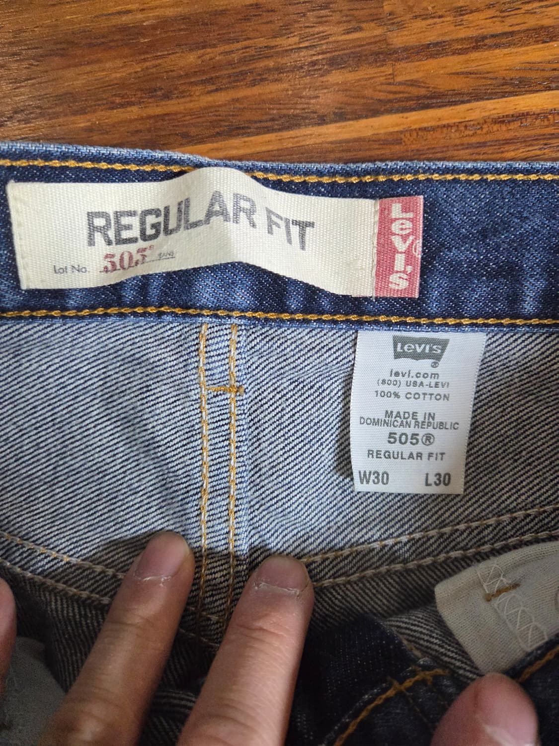 리바이스 빈티지 505 레귤러핏 데님팬츠 30 상품이미지4